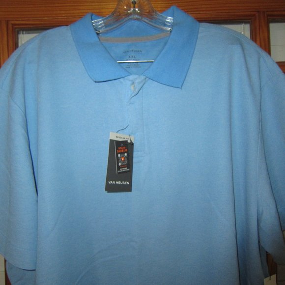Van Heusen | Shirts | Van Heusen Polo Shirt Mens Regular Fit Stain ...